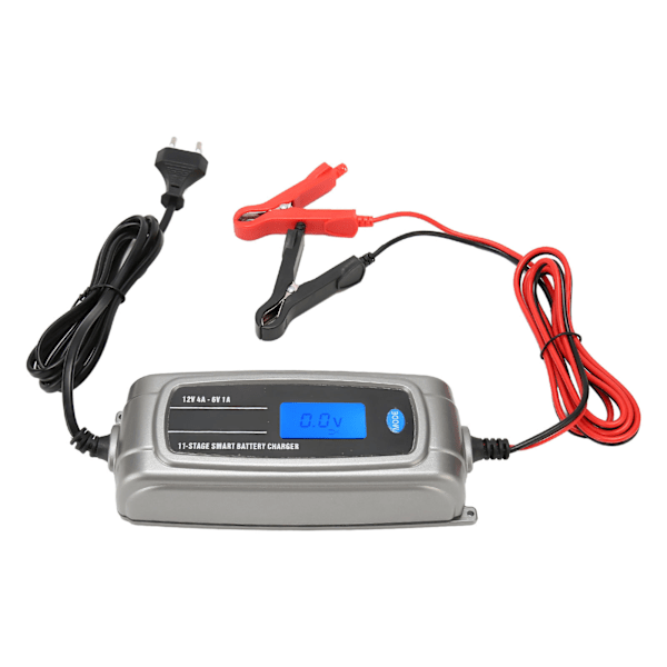 Batterioplader 180 til 240V 11 trin LCD-display Stærk beskyttelse 11 trin Smart batterioplader til bil