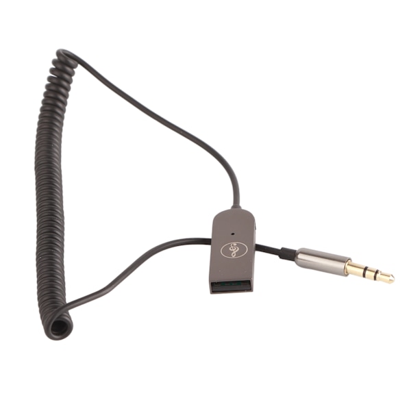 Bluetooth-adapter 3,5 mm aluminiumlegering Bluetooth-mottaker for bilstereo musikkstrømming