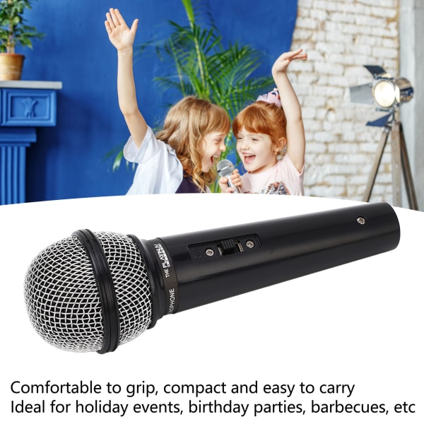 Kompakti ja realistinen mikrofonilelu loma- ja syntymäpäiväjuhliin