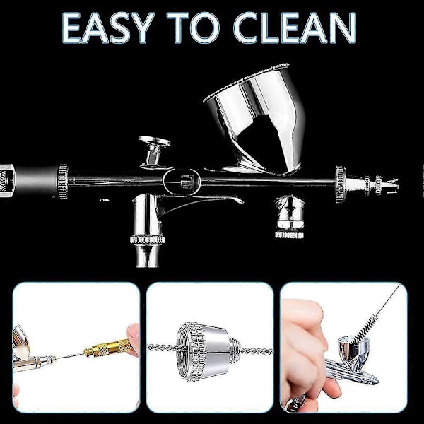 21 st Airbrush Munstyckeslock Kit Airbrush Nål Reservdelar Airbrush Nålar Airbrush Rengöring Zekai
