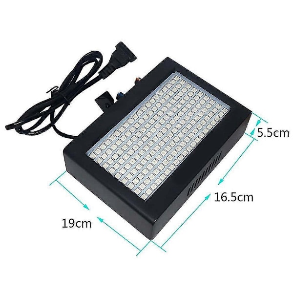 180 Strobe Flash Lys Bærbar 35W Rgb Fjernkontroll Lydstyring Strobe Hastighet Justerbar kompatibel med Scene Disco Bar Party Club (Eu Plugg)