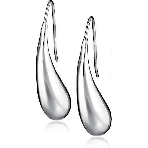 Örhängen i Sterling Silver, droppformade - 2 st