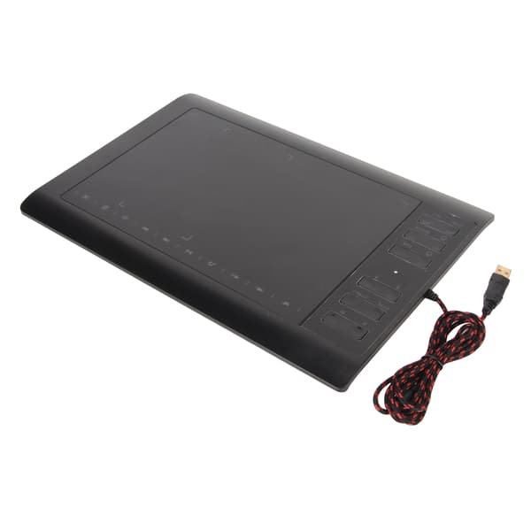 Grafisk tegnetablet 8192 niveauer tryk 233PPS 5080LPI genvejstaster digital kunsttablet til telefon bærbar computer desktop