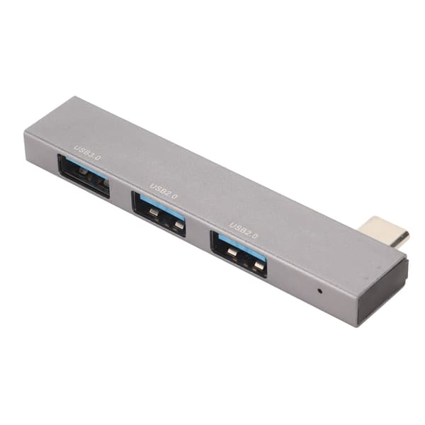 3 i 1 Dockingstation Type C til USB3.0 2USB2.0 5Gbps Højhastigheds Mini Dockingstation i Aluminiumslegering