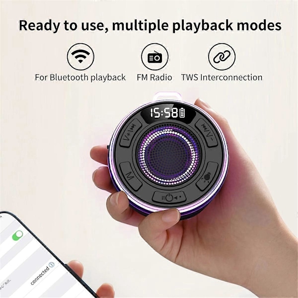Trådlös Bluetooth-högtalare svart