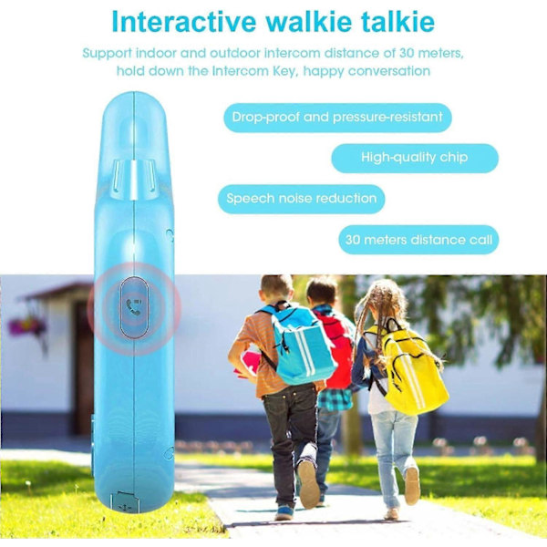Barnekamera med walkie-talkie, 2-i-1 barneleke walkie-talkie, med 8MP dual-linse kamera