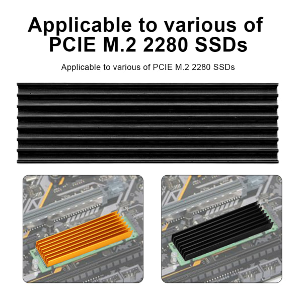 Kjølefinne for stasjonær datamaskin - PCIE M.2 SSD 2280