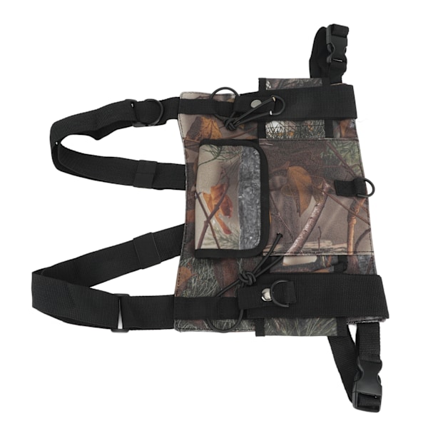 Radio Brystsele Bryst Front Pack Håndfri Radio Front Pack Pung Hiphop Bag For Walkie Talkie Camouflage