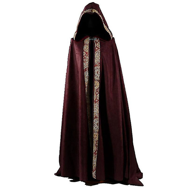Keskiaikainen kirkon papin puku Cosplay Halloween viitta punainen