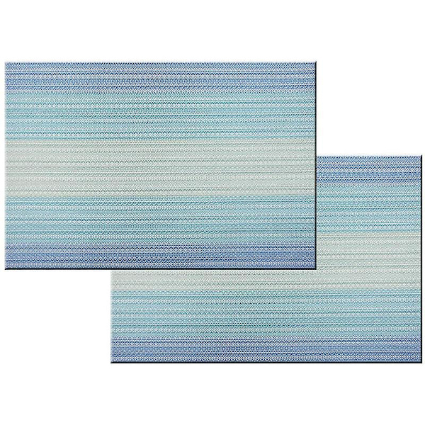 Set 6 luistamatonta pestävää PVC-pöytämattoa, lämmönkestävä, helppo puhdistaa ja säilyttää, 45 cm x 30 cm