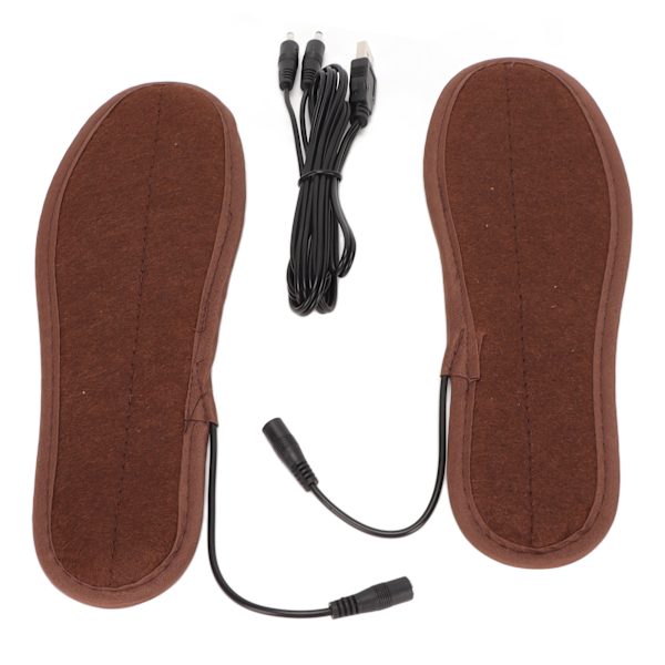 2kpl Lämmityskengät Liitännät USB Jalkojenlämmitin Unisex Sähköiset Lämmityspohjalliset miehille Naisille 39-40
