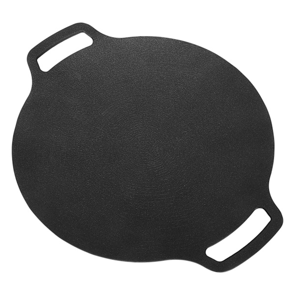 Korean Style BBQ Grill Pan Korean Round Griddle Non Stick 6 Layer Coating Round Griddle for Indoor Outdoor 36cm