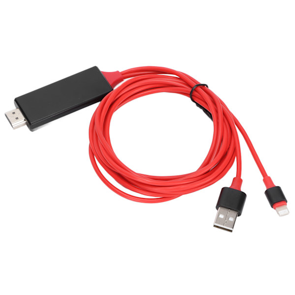 1080P-monitorikaapeli High Definition Multimedia Interface -kaapeliliittimelle AV-videoääniadapteri 2 m IPhone 12 -sarjalle