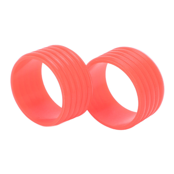 2 stk/sett Tennis Racket Håndtak Silikon Ring Svetteabsorpsjon Tennis Overgrip Fikseringsring Rosa