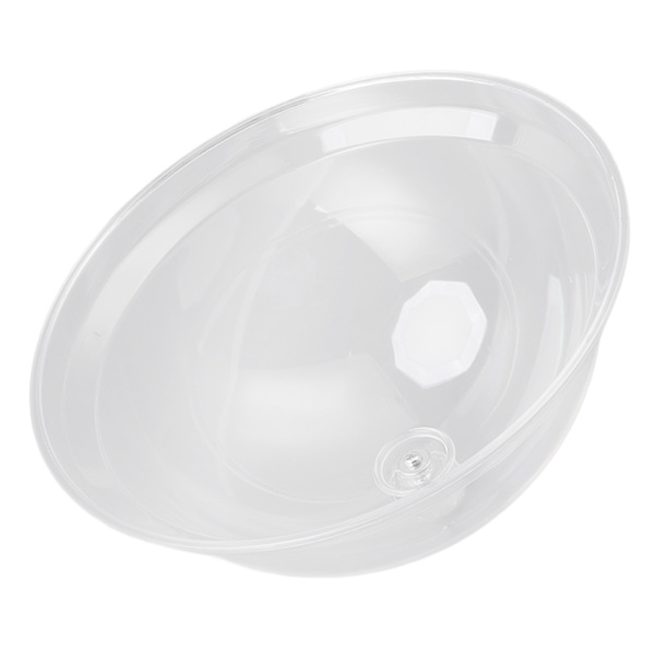 Matdeksel i akryl, transparent, tykk, fallbestandig, støvtett matbevaringsdeksel med håndtak, 26 cm