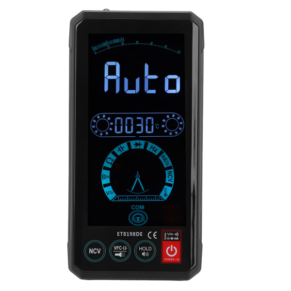 Touch Screen Digital Multimeter Automatisk Identifikation Test Meter med Engelsk Stemmestyring