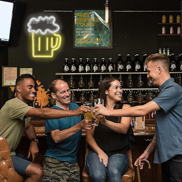 Olut Neonkyltti Led Valokyltit Koristeelliset Seinävalot Keltainen Valkoinen Neon Baariin Pubiin Yökerhoon Ravintolaan Kauppaan Festivaali Juhlaan Koristeluun