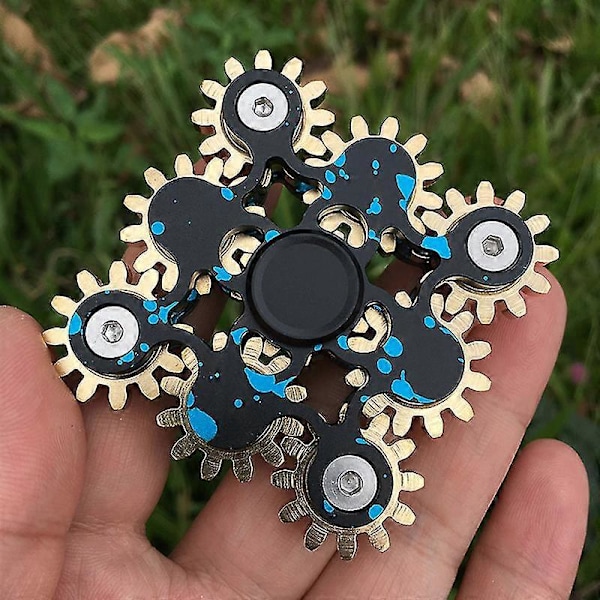Fidget Spinner Metal Voksne Edc Antistress Hånd Spinner Legetøj Børn Stress Relief Roterende Hånd Gyro Dekompressionsgaver 3 tænder7