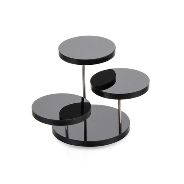 Flerlags Cupcake Stativ Akryl Trappet Serverings Rund Cupcake Tårn For Fest B