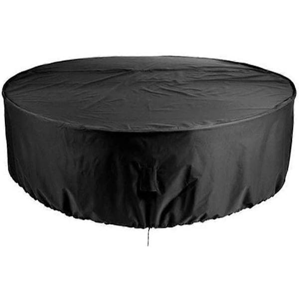 Havemøbelovertræk, Rundt Havebordsovertræk Vandtæt Kraftig Udendørs Havemøbelovertræk Spisestole UV-bestandig Støvtæt 185 x 110 cm
