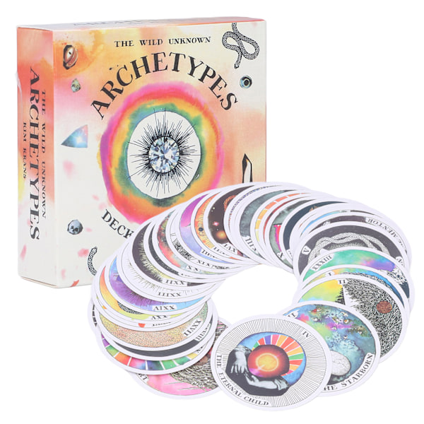 Rund Tarot Deck Cafe Party Skæbne Divination Vejledning Tarot Kort Brætspil Gave til Begynder