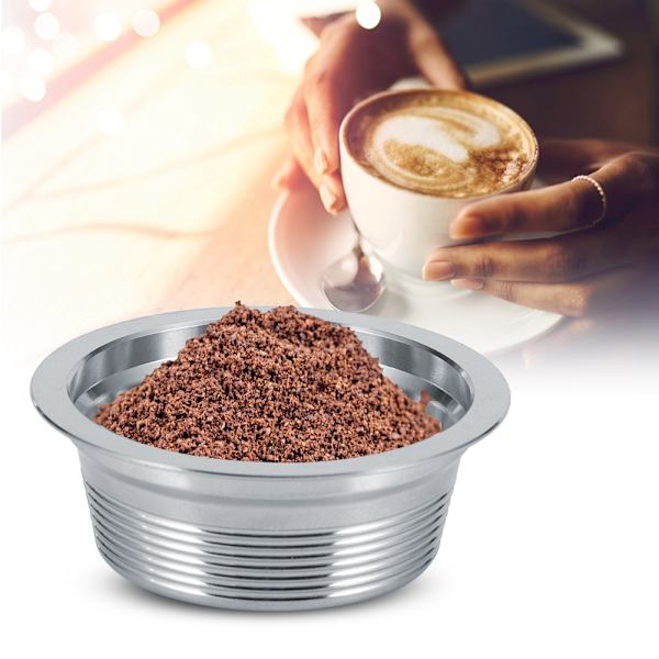 Kaffekapselkopp i rostfritt stål Set Passar till LAVAZZA A MODO MIO kaffemaskin