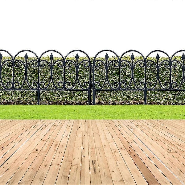 5-pak Dekorativt havehegn Rustfrit jern Landskabstråd Foldbart hegn Kant Terrasse Blomsterbed