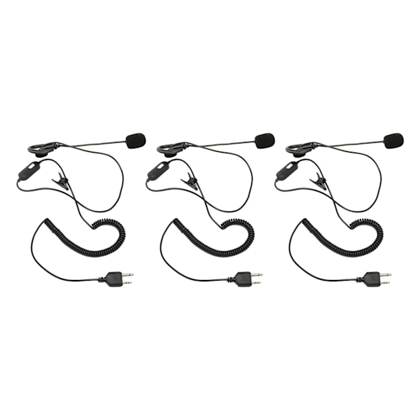10 st Walkie Talkie-hörlurar med PTT och mikrofon för Midland GXT1000VP4 LXT600VP3 GXT1050VP4 GXT1000XB GXT400 GXT450