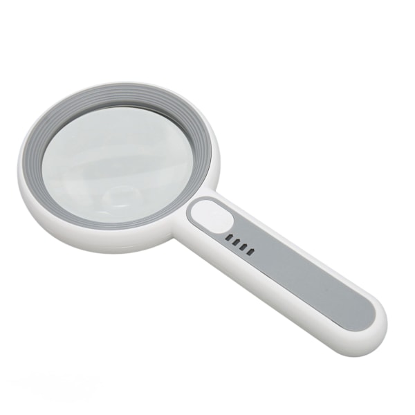 Lighted Magnifying Glass 5X 12X Ergonomisk Touch Switch LED Light 3 Modes Håndholdt Lup til Seniorer Læsning Smykker