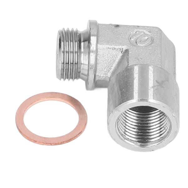Oxygen Sensor Extender Spacer 90° Vinklet O Sensor Forlænger Pakning Fitting M18x1.5 Gevind