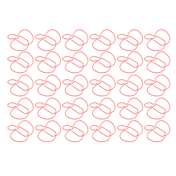 30 stk. Mini Jern Papirclips Bogmærke Klips Fil Notebook Visitkort Holder Kontorartikler