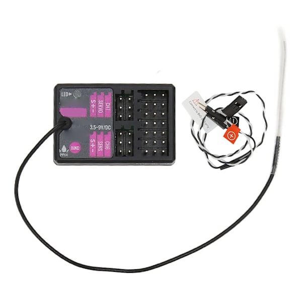 RC-vastaanotin 7-kanavainen pitkän kantaman sisäänrakennettu gyro, 2-suuntainen 2,4G-vastaanotin FS G7P -lähettimelle RC-lentokoneen autovene
