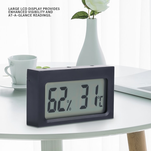 Bärbar digital LCD termometer Hygrometer 0~50℃ 25%RH~98%RH