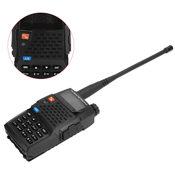 UV-F9+ Marin IP67 Vattentät Walkie Talkie UHF/VHF Dubbelbands Tvåvägsradio (100-240V)UK
