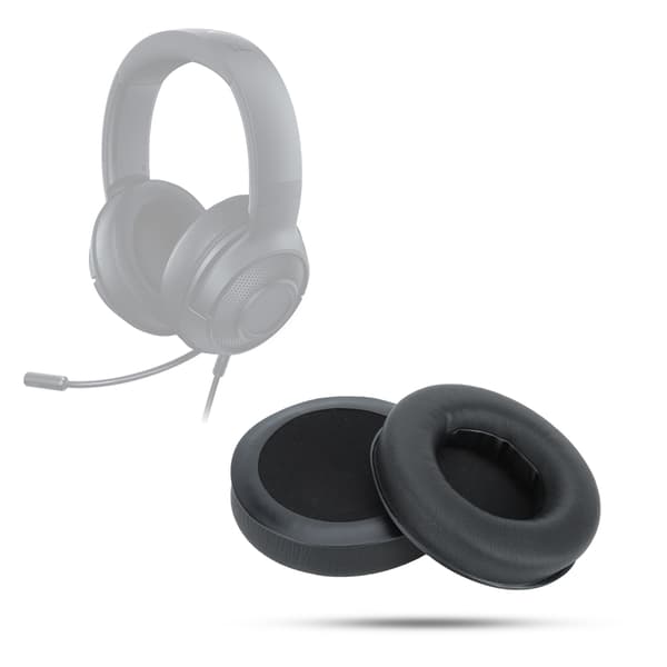 Mjuka svampöronkuddar täcker headsetkudde för Razer Kraken Pro hörlurar svart