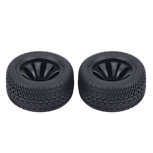 2 stk/sett gummidekk og plastnav Hjul for 1:12 RC Car Racing Car Truck