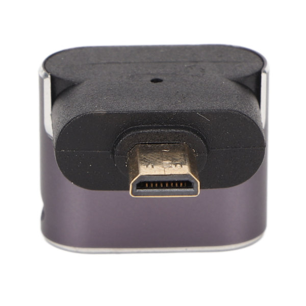 270 graders HD-hona till Micro HD-adapter med LED-ljusstöd 8K-upplösning 48 Gbps Plug and Play HD till Micro HD-omvandlare