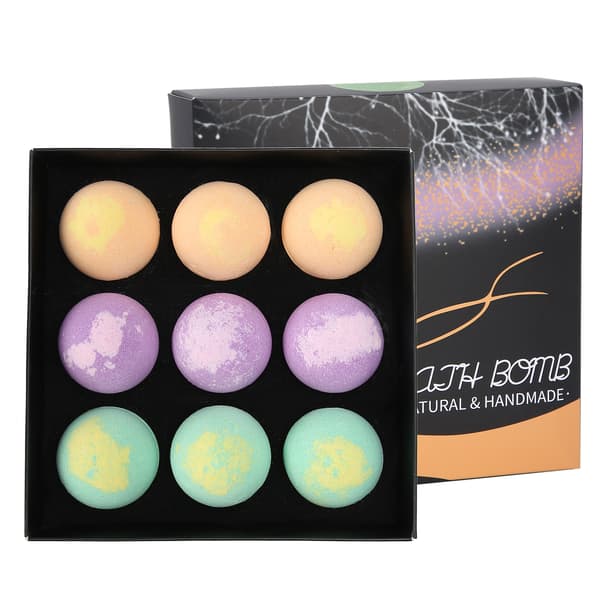 Växtextrakt Bad Salt Boll Eterisk Olja Återfuktande Bubbelbad Tvål 30g x 9st