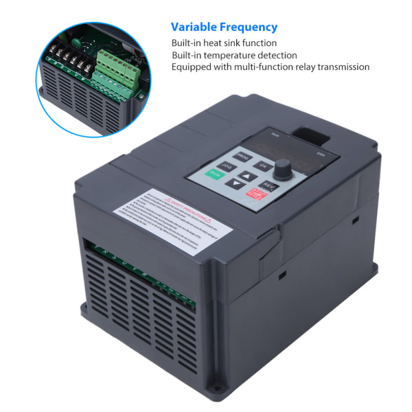 (DJD)Jh s2-2T Variable Frequency Inverter Universal Mini Enkeltfaset 220V Indgang 3-faset 220V Udgang(2,2kw)