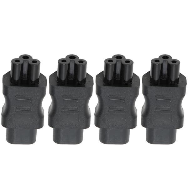 IEC320 C8 til IEC320 C5 Konverter 10A 250V 2.5A 250V Strømledning Adapter for Laptop Strømadapter UPS Server 4 stk