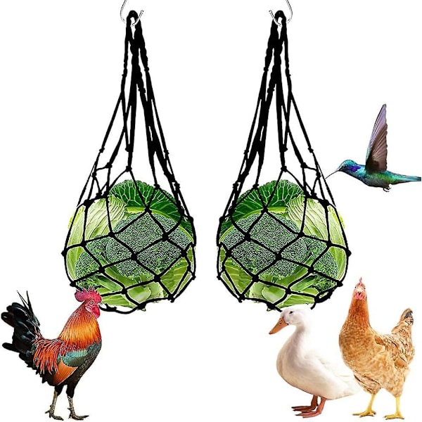 Höns- och fågelmatare för hö - 2-pack