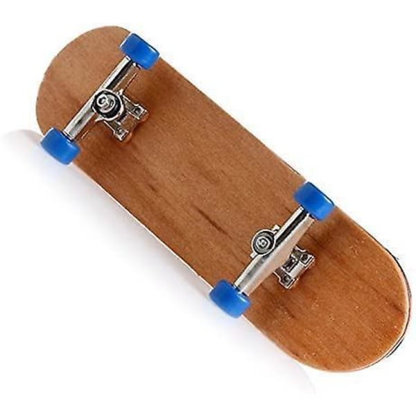 Blå Mini Træ Finger Skateboard Komplett med Blød Pad og Kuglelejer Hjul Maple Fingerboard Samling Kræves Sjov Legetøj til Børn