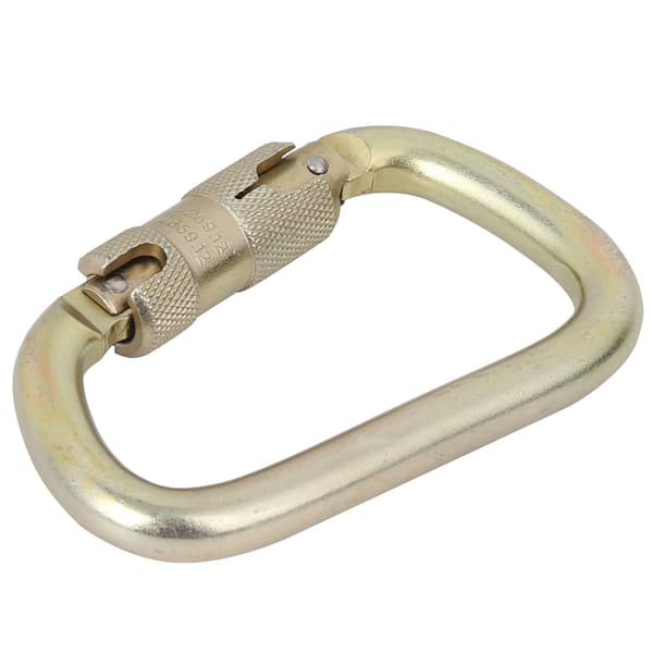 Højbelastende Master Lock udendørs automatisk låsende D-formet karabinhage til klatring (gylden)