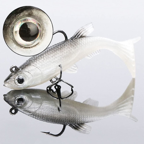 Black Bass Fishing Lure Sæt - 5-delt sæt til ørred-, gedde- og ferskvandsfiskeri