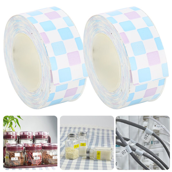 2-pack laminerat band, hållbart och praktiskt termiskt utskriftsband för King Jim Tepra Pro LR5C