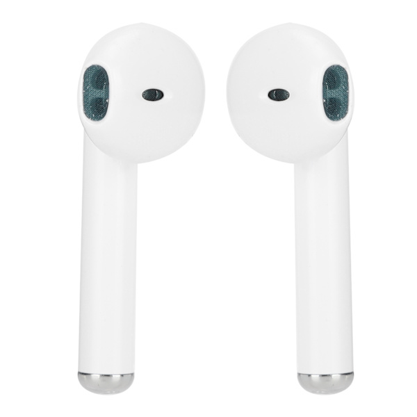 TWS trådløse Bluetooth 5.0 øretelefoner Halv in-ear IPX4 vanntette ørepropper for iPhone/Android Hvit
