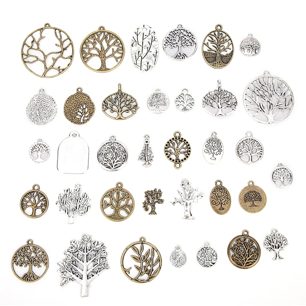 DIY Pendants Accessories Tree Pattern Hand-Made Jewelry Bracelet Material(35pcs styles)