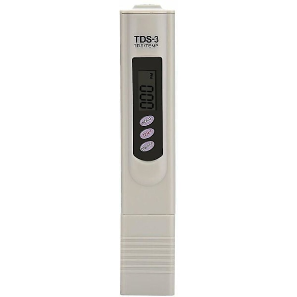 Multifunktionell Digital TDS-testare, Professionell Vattenkvalitetstestare Renhetstestare 0-9990ppm Mätområde med LCD-display för Kranvatten