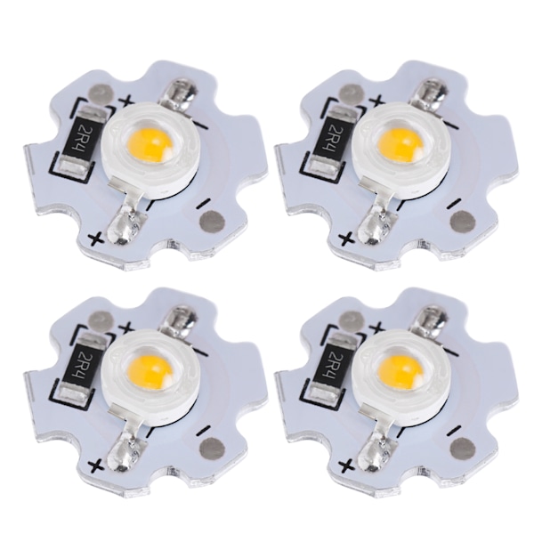 25 kpl 5V LED-sirua 200LM 3W suuritehoinen LED-lamppuhelmet DIY-valaistuslaitteisiin Keltainen valo 588-590NM