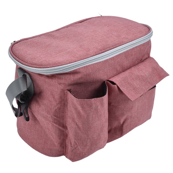 Baby Stroller Organizer Bag Vanntett Universal Fit Organizer med koppholder for barnevogn Maca Red
